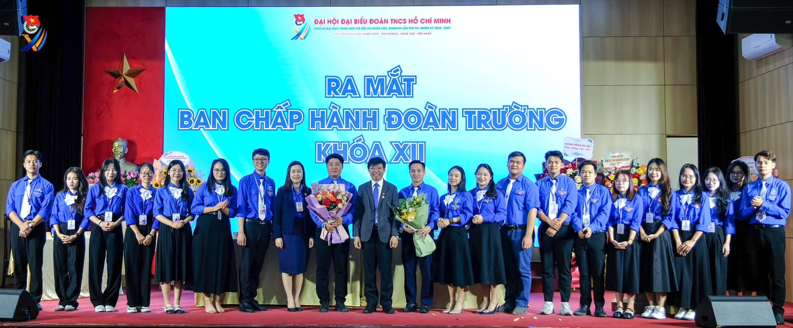 Ban Chấp hành Đoàn TNCS Hồ Chí Minh Trường Đại học KHXH&NV, ĐHQGHN khóa XII, nhiệm kỳ 2024 - 2027.